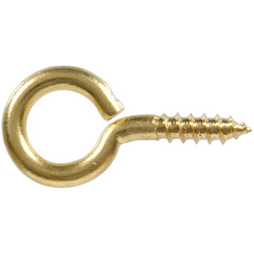 Hillman Small Screw Eye Kit Brass, 121-Pc