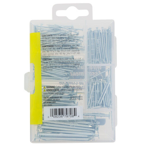 Hillman Small Wire And Brad Nails Kit, 260-Pc