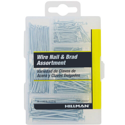 Hillman Small Wire And Brad Nails Kit, 260-Pc