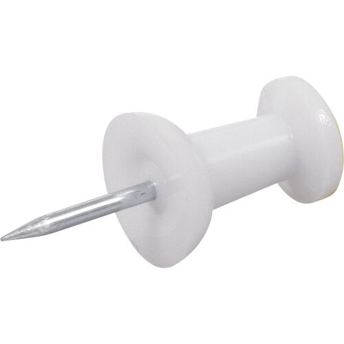 Hillman White Push Pins, 25-Pc