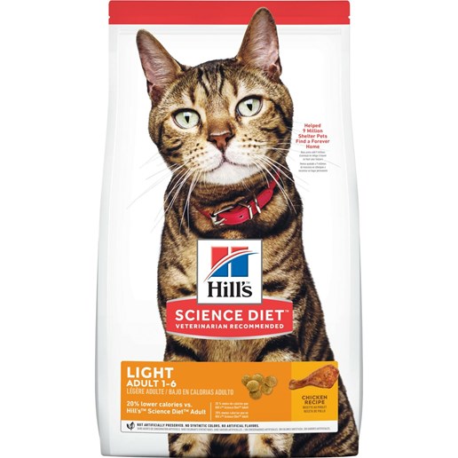 Hill's® Science Diet® Light Chicken Recipe Adult Dry Cat Food, 16-Lb