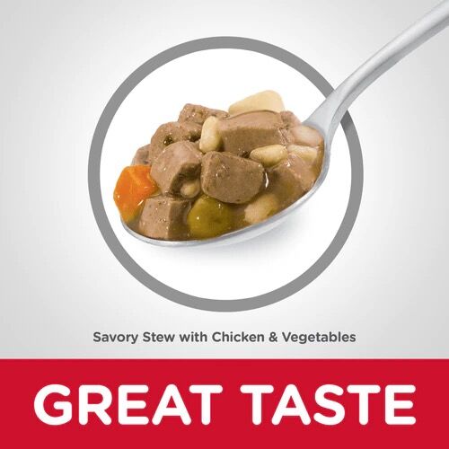Hill's® Science Diet® Adult 7+ Small Paws Savory Stew with Chicken & Vegetables Dog Food, 3.5-Oz