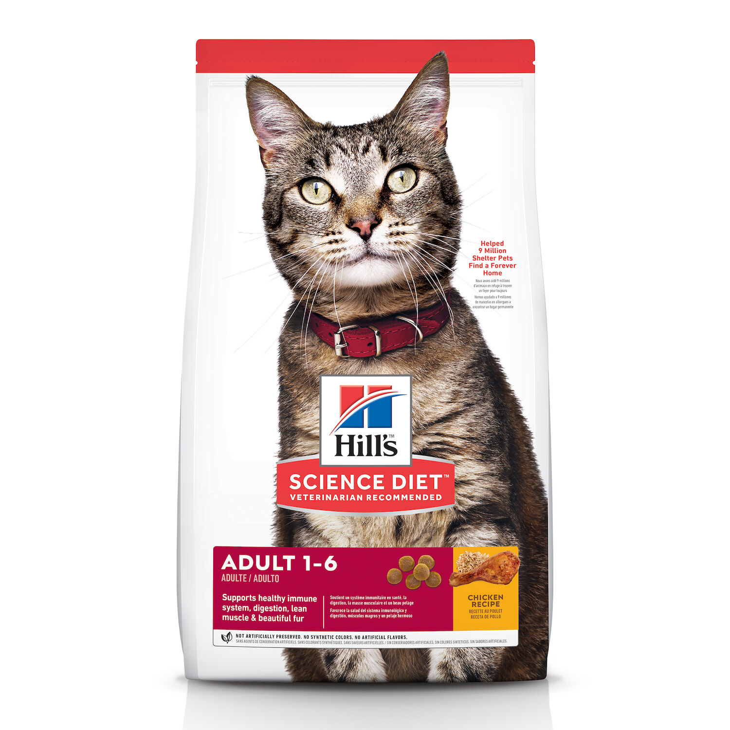 Hill's Science Diet Adult Chicken Recipe Dry Cat Food, 7-Lb Bag