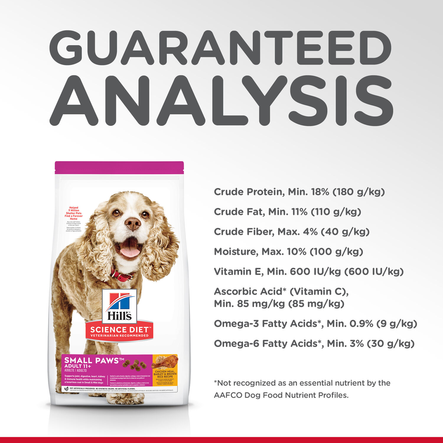 Hill's Science Diet Small Paws Chicken & Barley Senior Dry Dog Food, 4.5-Lb Bag 