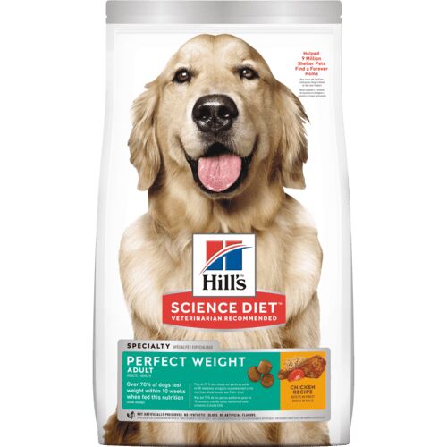 Hill's Science Diet Perfect Weight Chicken Recipe Adult Dry Dog Food, 15-Lb Bag 