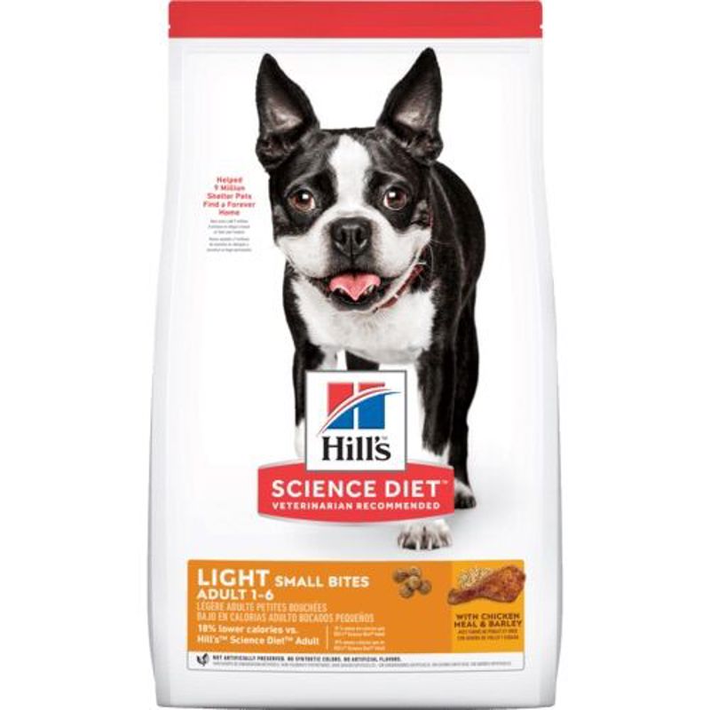Hill s Science Diet Small Bites Light Adult Dry Dog Food 15 Lb Bag Dog Food Hill s Pet Nutrition CAL Ranch