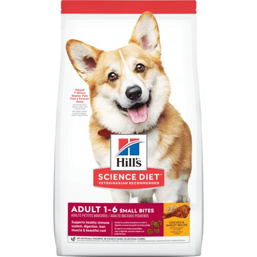 Hill's Science Diet Small Bites Chicken & Barley Adult Dry Dog Food, 5-Lb Bag 