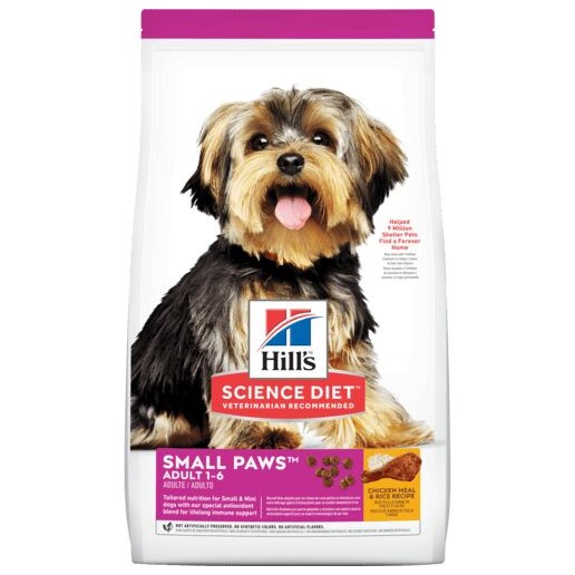Hill's Science Diet Small Paws Chicken & Rice Adult Dry Dog Food, 4.5-Lb Bag 