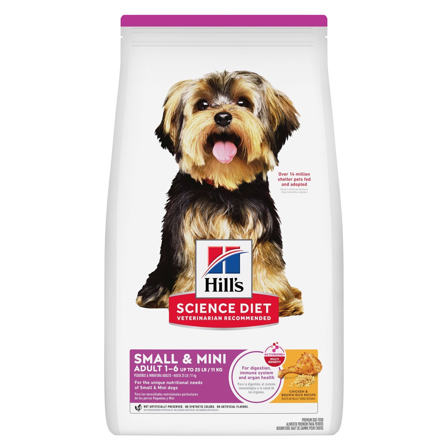 Hill's Science Diet Adult Small & Mini Chicken & Brown Rice Recipe Dog Food, 15.5-Lb
