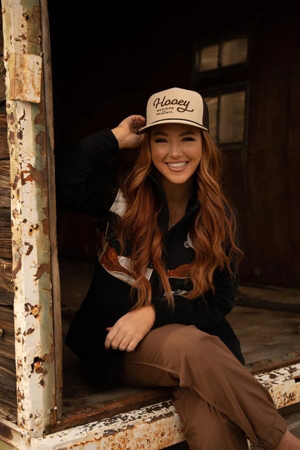 Hooey Women's Tech Fleece Jacket With Landscape Pattern