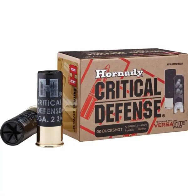 Hornady Critical Defense 12 Gauge 2 3/4" #00 Buckshot, 10-Rd