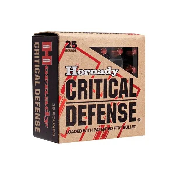 Hornady Critical Defense .40 S&W, 165 Grain FTX Pistol Ammo, 20-Rd