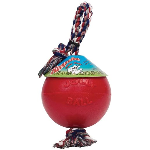 Romp-N-Roll Ball Size:14" H X 6" W X 6" D, Color:Red