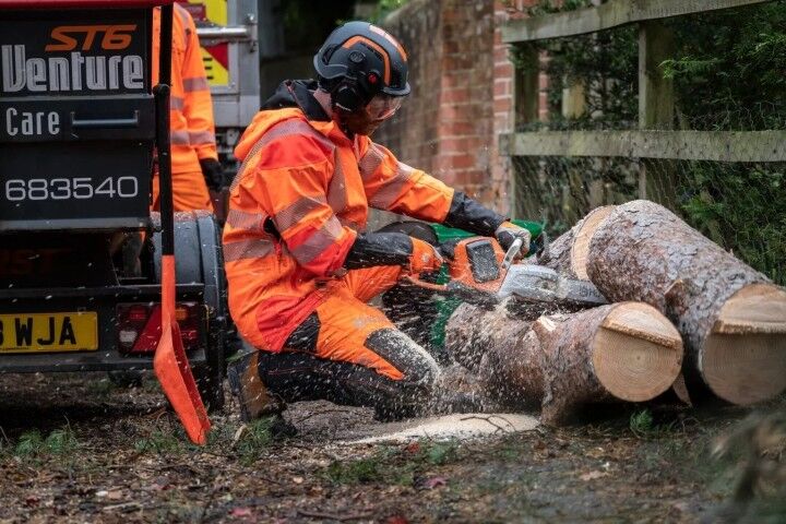 Husqvarna X-Cut S93G Semi-Chisel Saw Chain, 3/8 in. Mini Pitch, .050 in. Gauge, 52-DL, 14 in.