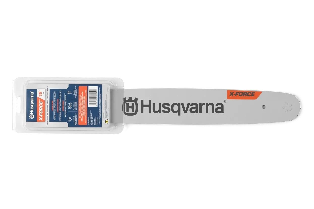 Husqvarna X-Force 18-In Chainsaw Bar, .325-In Pitch .050-In Gauge, 72 Drive Links