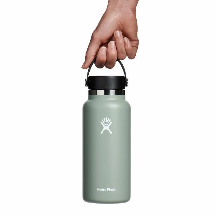 Hydroflask Water Bottle Wide Mouth with Flex Cap Agave, 32-Oz