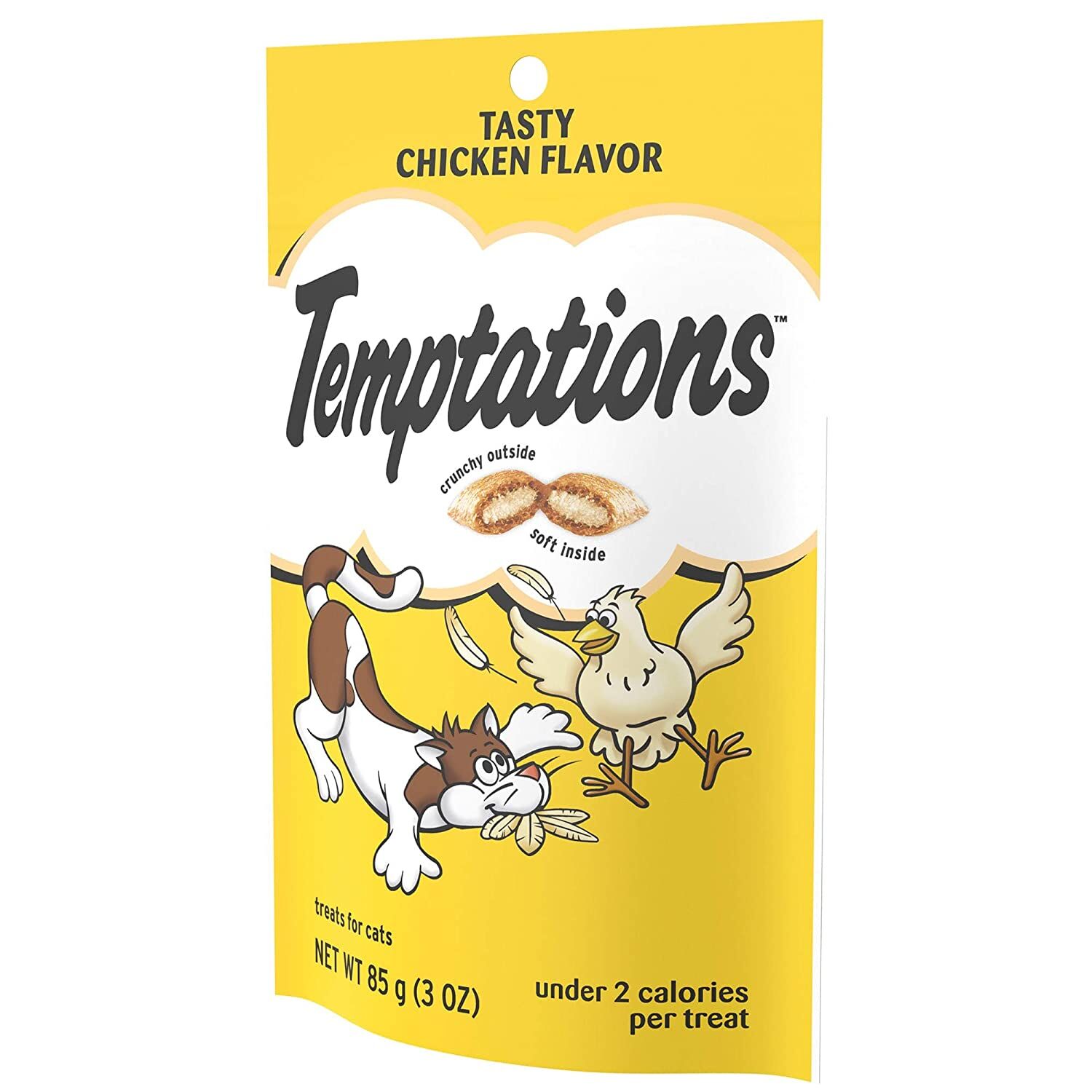 Temptations Tasty Chicken Flavor Crunchy And Soft Cat Treats, 3-Oz