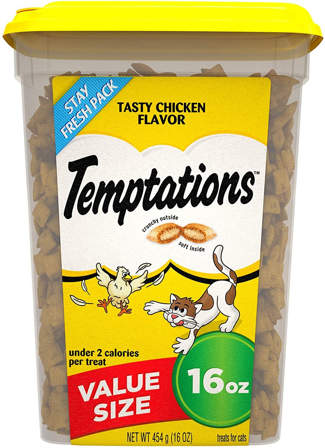 Temptations Tasty Chicken Flavor Crunchy And Soft Cat Treats, 16-Oz