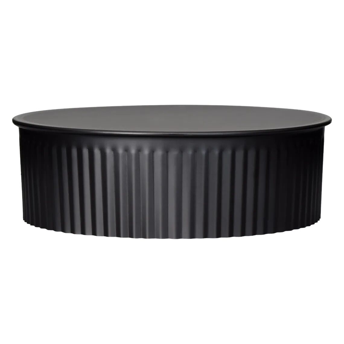 Imperial Matt Black Round Stove Pipe End Cap Small End, 6-In, 24-Ga