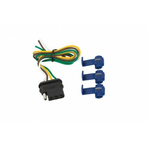 4-Pole Flat Vehicle End Wire Connector