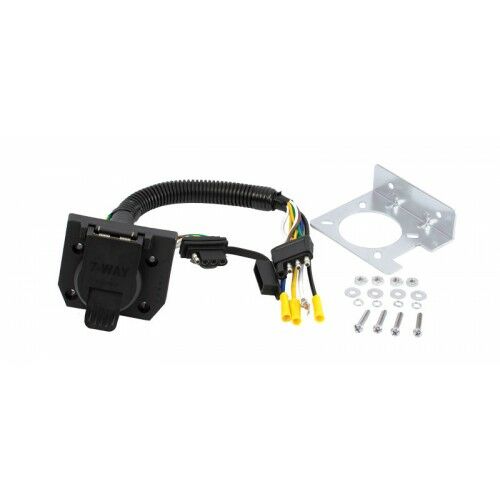 4-Way Flat Vehicle Connector To 7-Rv Or 4-Way Round Adapter