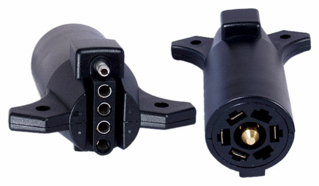 7-Way Round To 5-Way Flat Molded Adapter