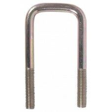 Square U-Bolt & Nut, 2-In X 5 1/4-In