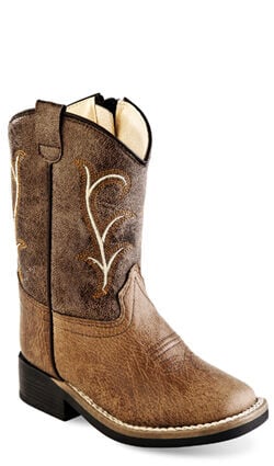 Jama Old West Kids' Broad Square Toe Boots