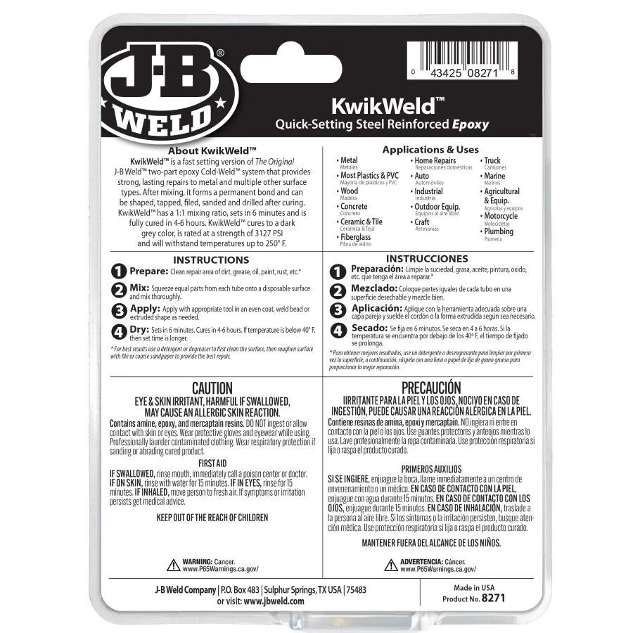 J-B Weld KwikWeld Professional Size, 10-Oz