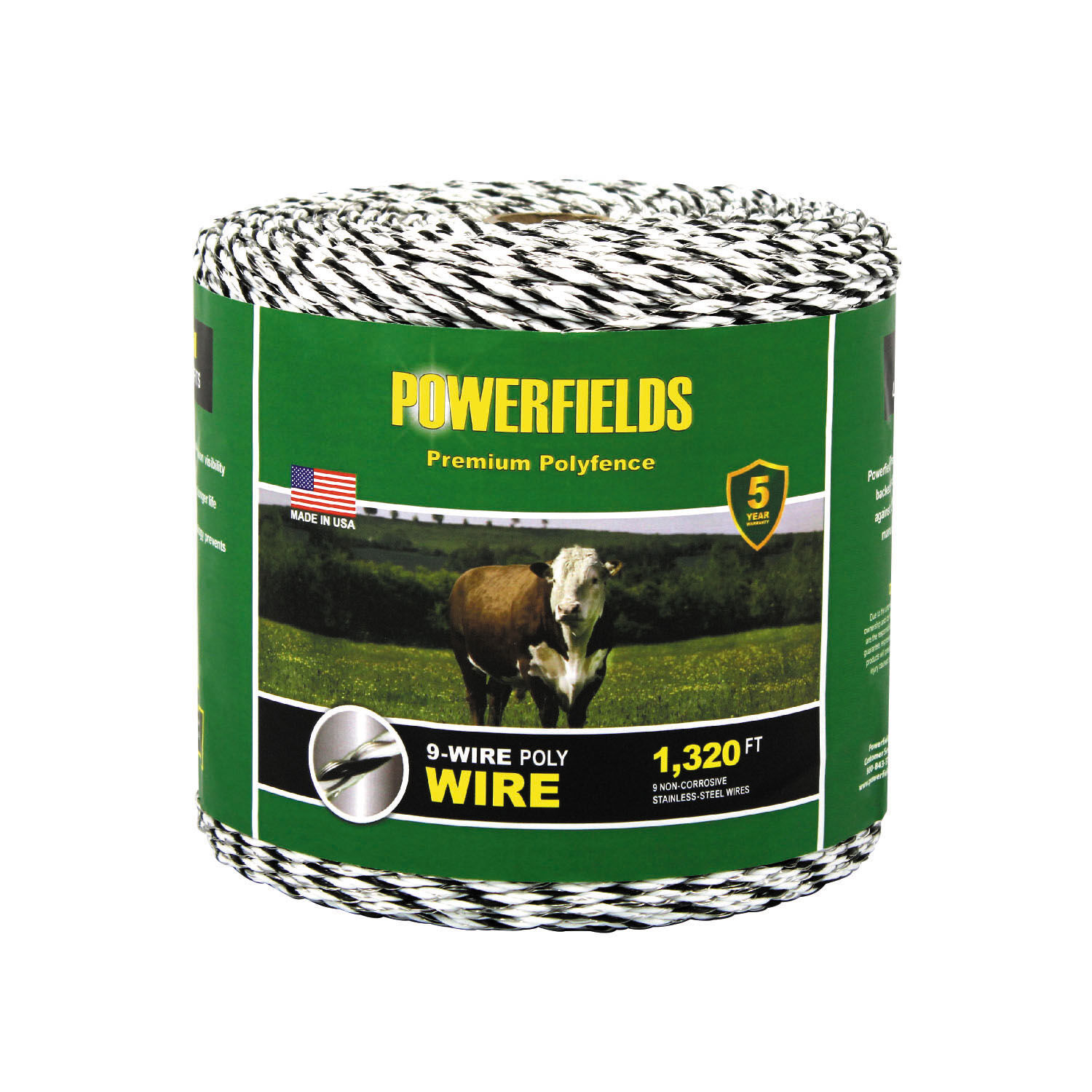 Powerfields EW936 9 Wire Polywire, 1320-Ft