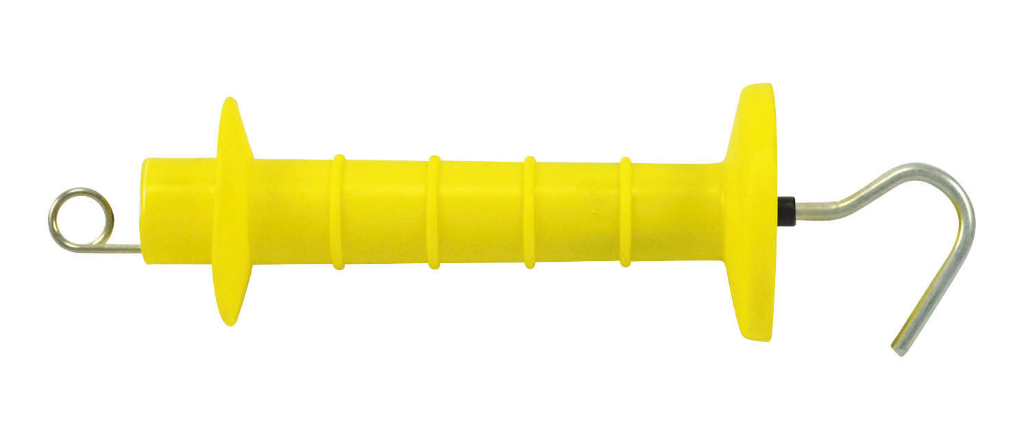 Powerfields Spring Gate Handle, Yellow