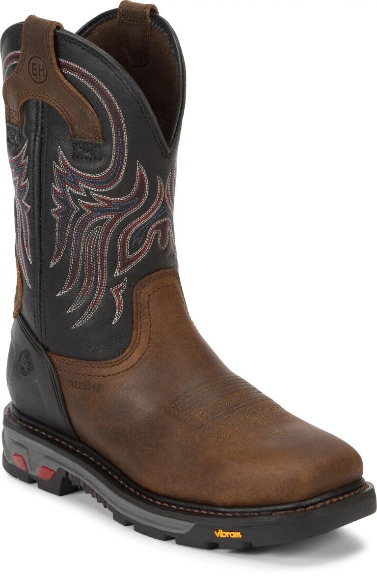 Justin Men's Tanker 11 in. Steel Toe Western Boot