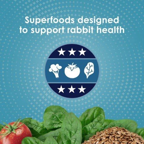 Kaytee Forti-Diet Pro Health Nourish+Protect Adult Rabbit Food, 5-Lb