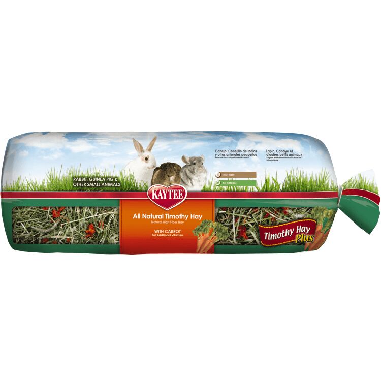 Kaytee All Natural Timothy Hay Plus Carrots, 24-Oz Bag