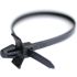 Pro Tie Black Arrowhead Push Mount 50-Lb Tensile Strength 7.9-in Cable Ties, 100-Pk