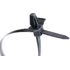 Pro Tie Black Arrowhead Push Mount 50-Lb Tensile Strength 7.9-in Cable Ties, 100-Pk