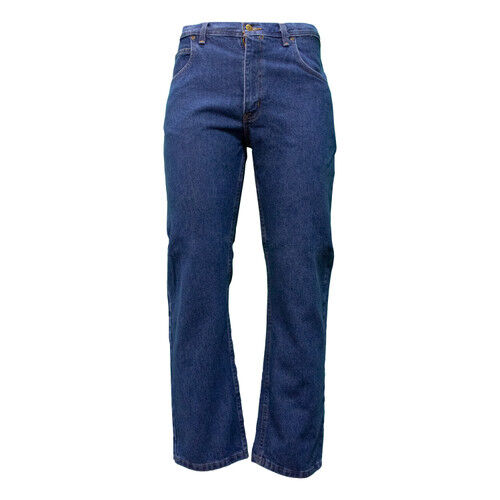 Key Men's Traditional Fit 5-Pocket Jean in Indigo Denim Garment Wash