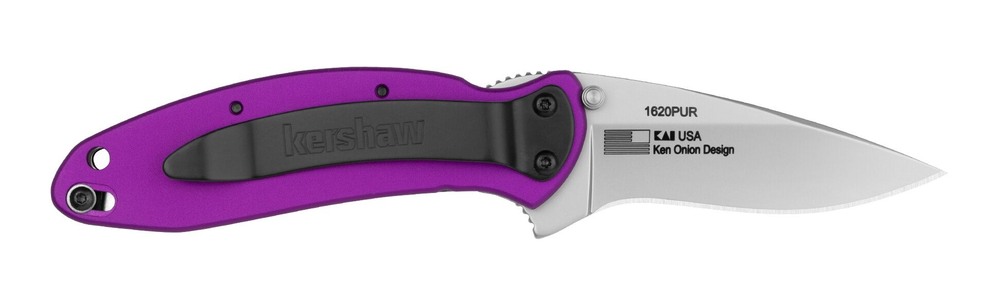 Kershaw Scallion Purple Folding Knife, 2.4-In