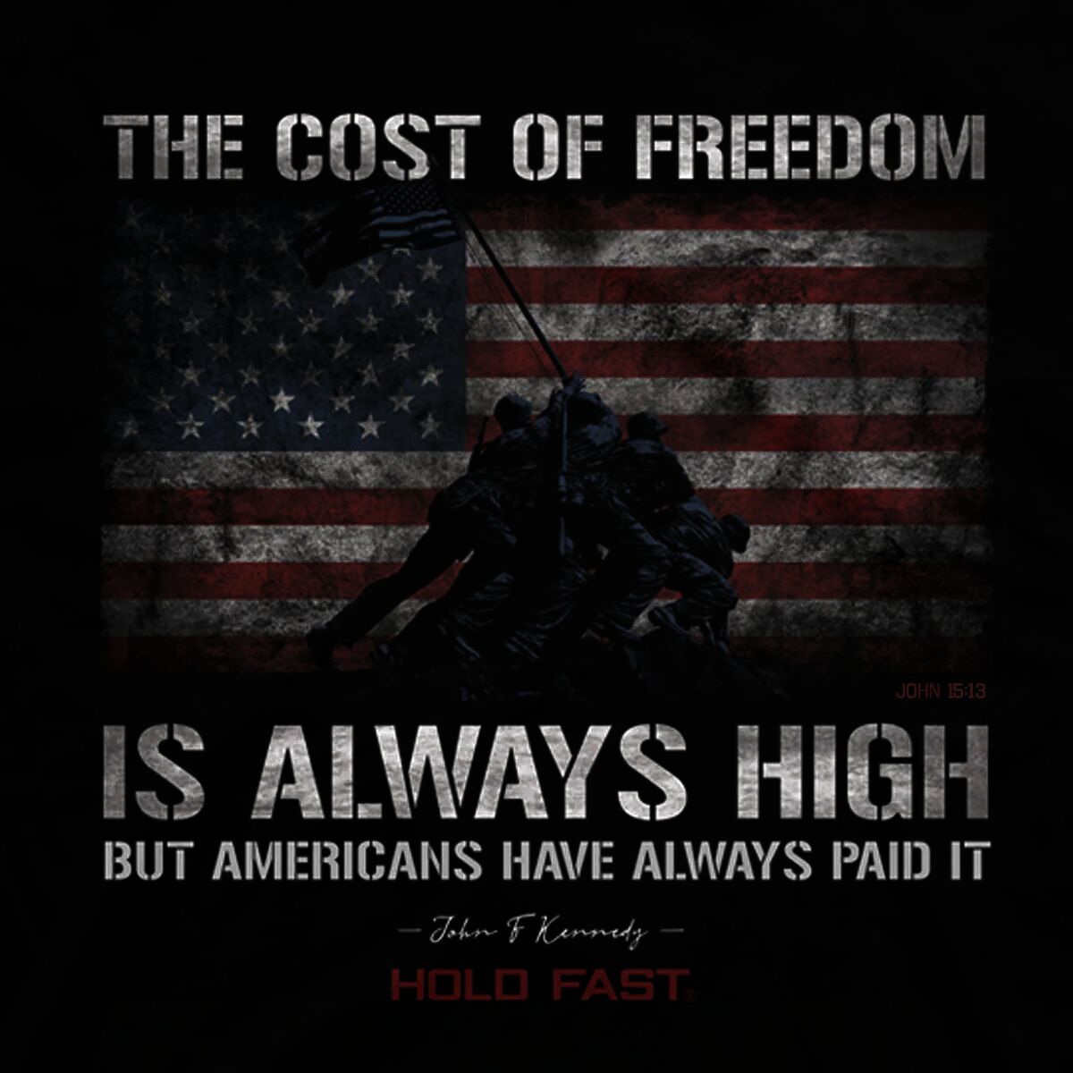 Hold Fast Men's JFK Flag T-Shirt