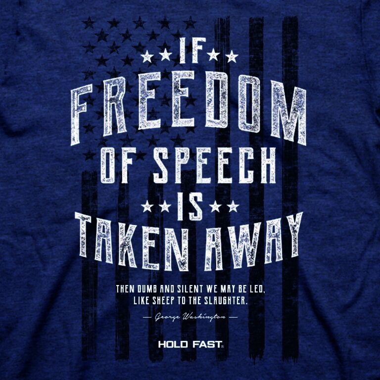 Hold Fast Men's George Washington Speech T-Shirt
