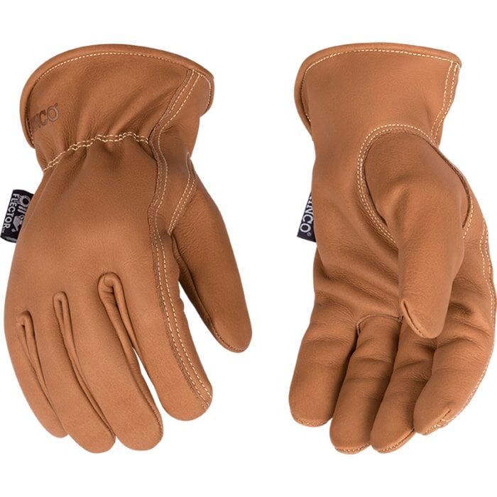 Kinco OilFlector Premium Grain Cowhide Driver in Chestnut