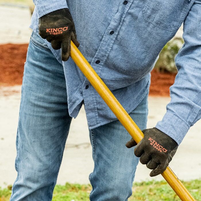 Kinco Nylon-Spandex Knit Shell And CoolCoat Micro-Foam Nitrile Palm Gloves in Black