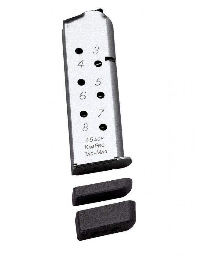 KimPro® Tac-Mag® 0.45 ACP Full-Size Stainless 8-Round Capacity