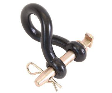 Forged Twisted Clevis, Powder Coated, Black, 3/4"