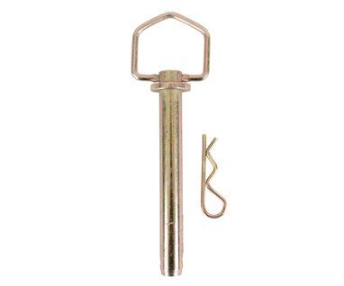 Hitch Pin, Swivel Handle, Yellow Chromate, 3/8" X 4-1/4"