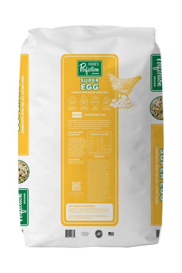 Kruse's Perfection Super Egg Complete Mini Pellet Layer Feed, 40-Lb