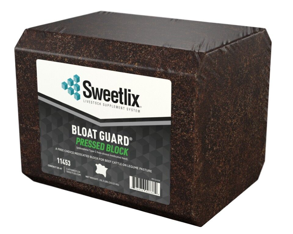 Sweetlix Pressed Bloat Guard Block For Cattle, 33.3-Lb