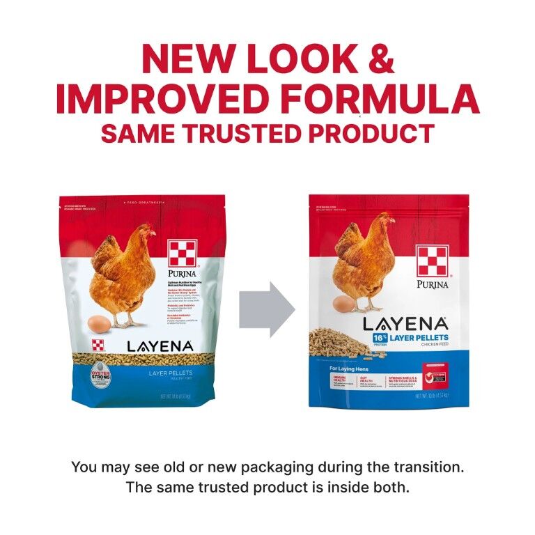 Purina Layena Pellets 16% Layer Hen Feed, 10-Lb