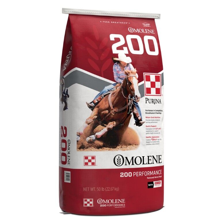 Purina Omolene 200 Performance Horse Feed, 50-Lb