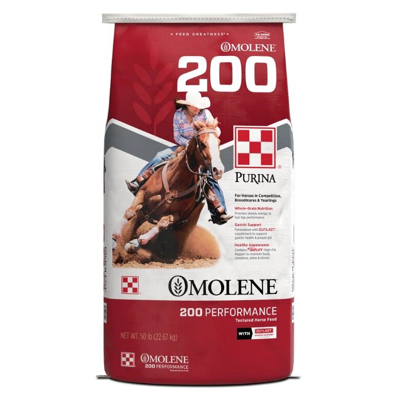 Purina Omolene 200 Performance Horse Feed, 50-Lb